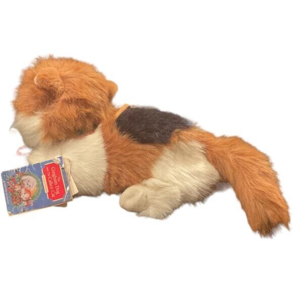 The Gingham Dog & The Calico Cat Plush Toy With Bow Vintage 12" - Picture 5 of 11